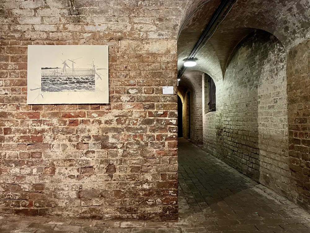 Fig. 5 Ground Cover II, 'Decrypt', The Crypt Gallery, London