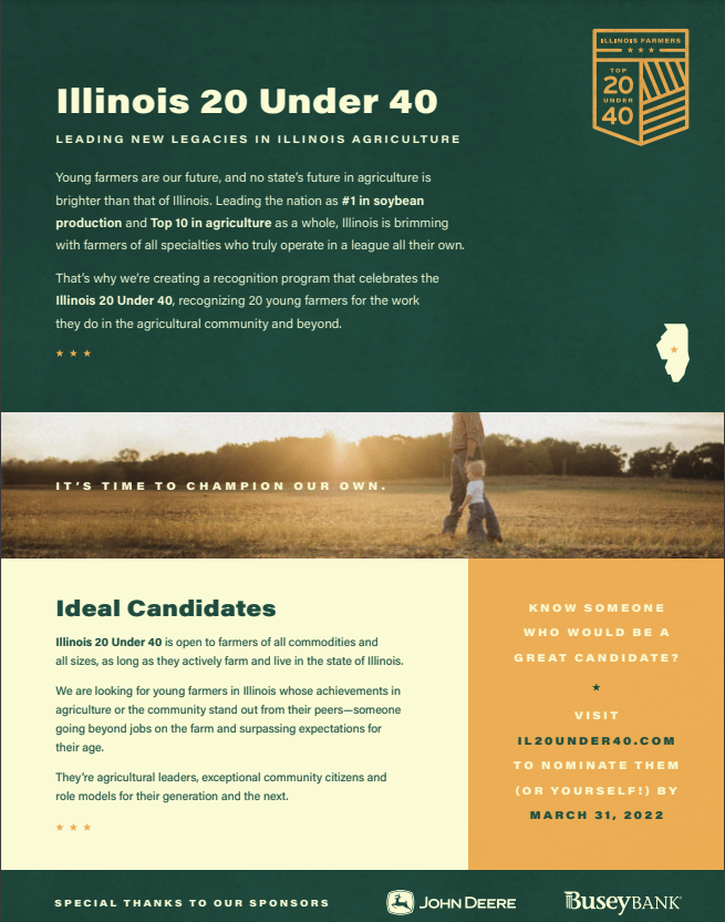 Print ad calling for nominations