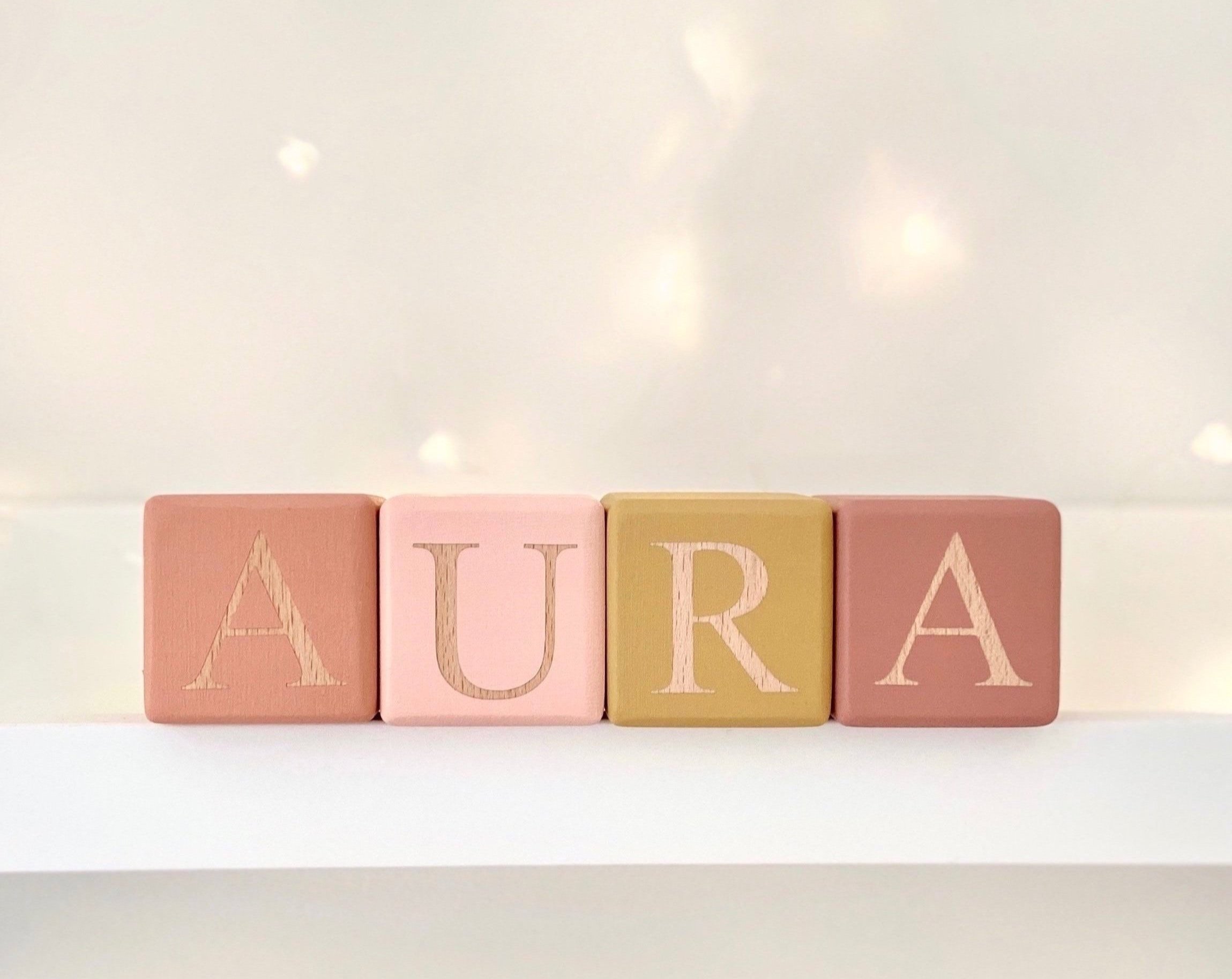  Aura’s blocks in Starfish, Bare, Honeycomb and Terracotta 