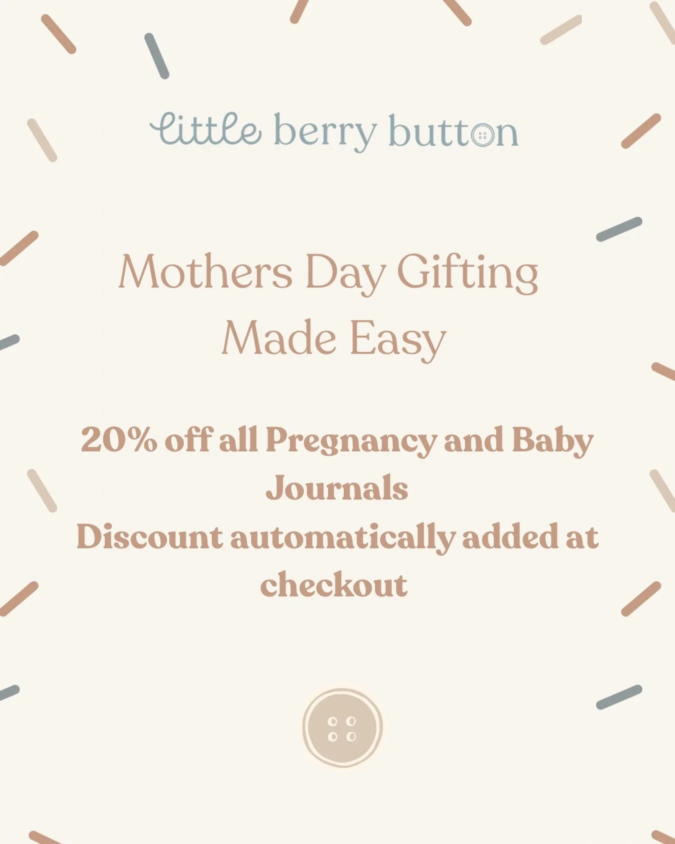 Stuck for a Mother&rsquo;s Day gift? Want to start journaling your pregnancy and your little one&rsquo;s precious moments? Here&rsquo;s your chance and with 20% off across all of our journals there&rsquo;s been no better time to start 💖 
#pregnancy 