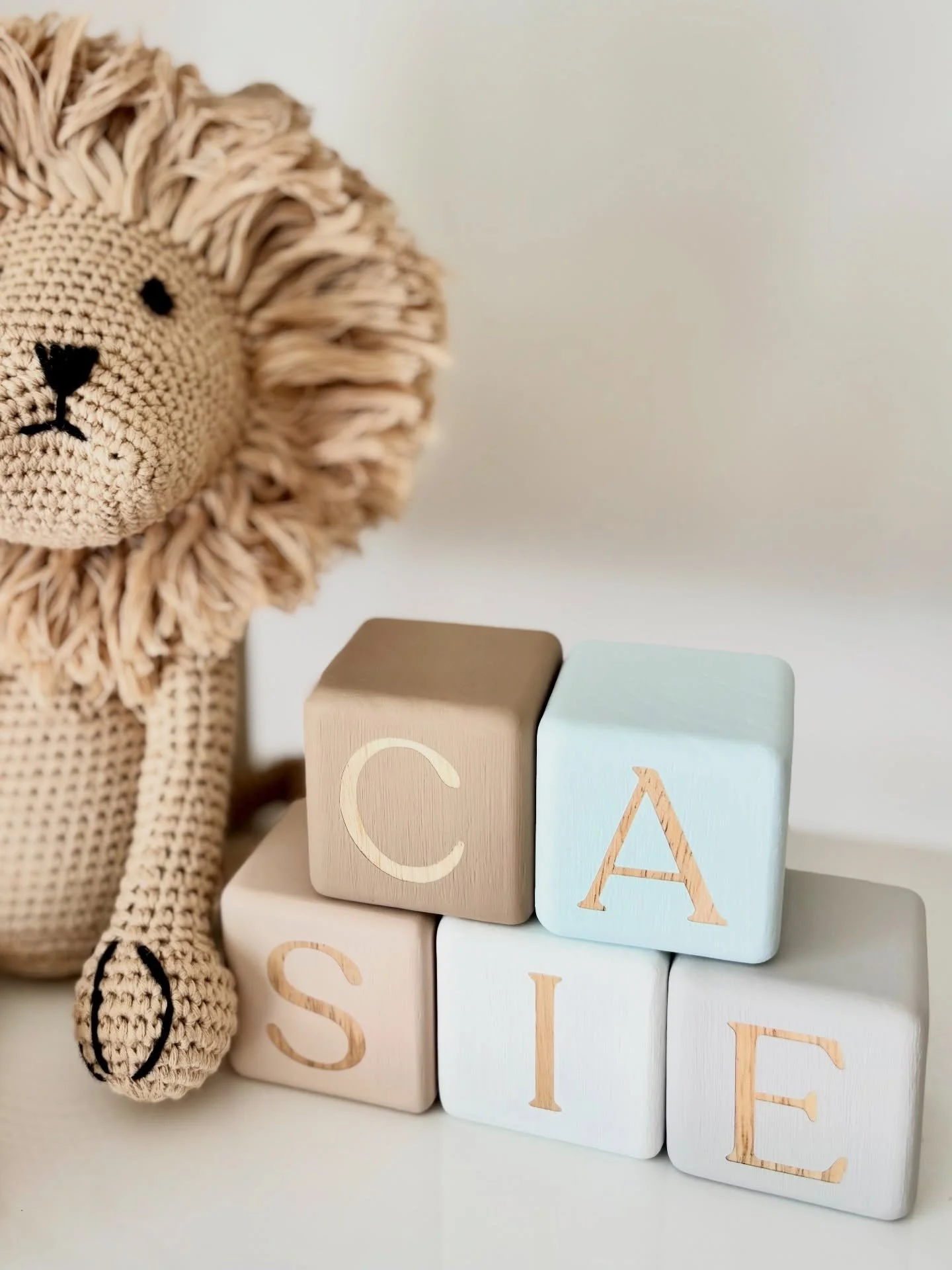 More Block orders have been posted out to you today - so if your waiting on yours, you&rsquo;ll get them very soon. 
This little beauty is Casie and she is featured in our Signiture Font in colours - Teddy, Arctic, Kitten, Glacier and Cloud. I can&rs