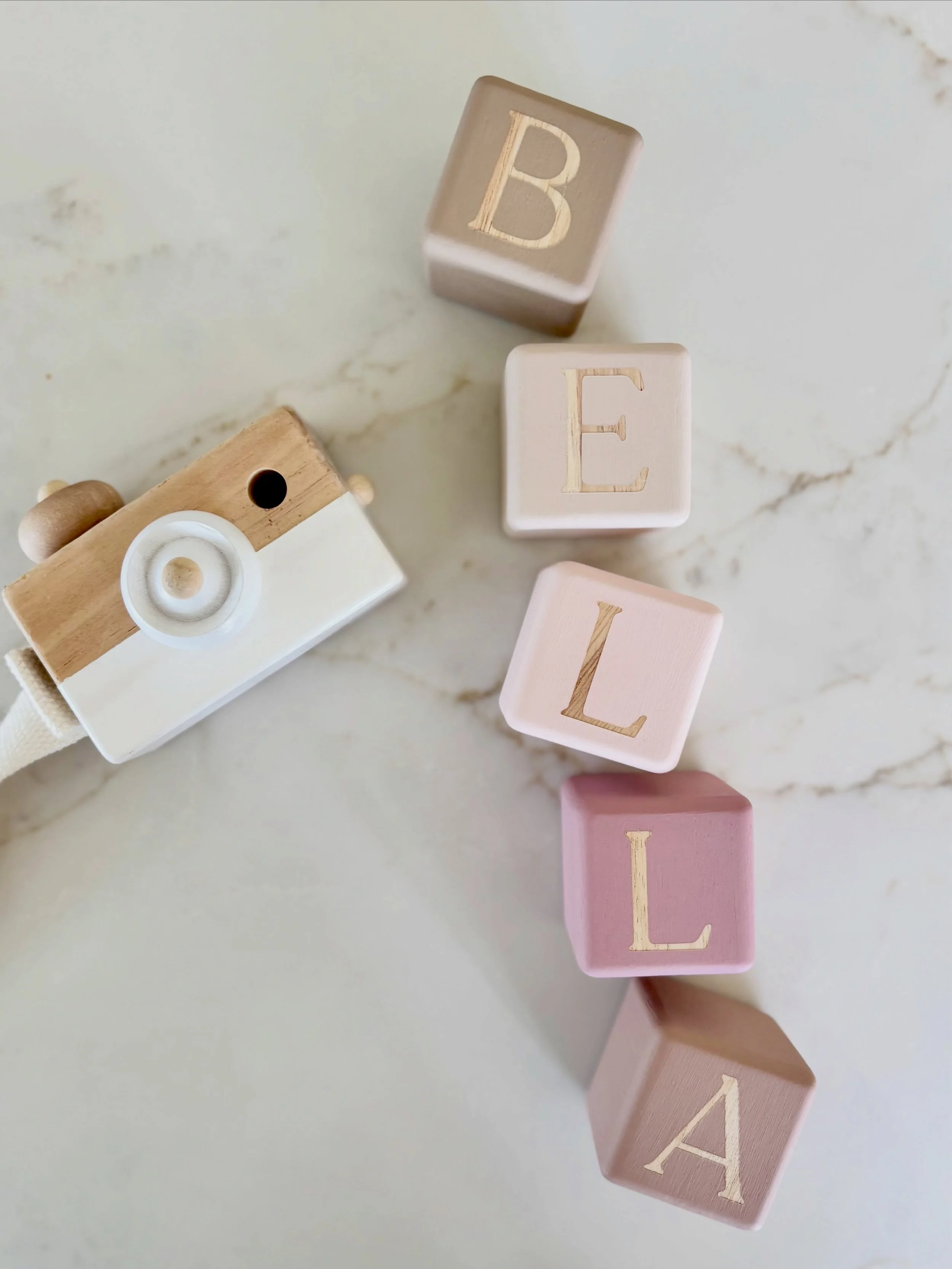 Signature Font Name Blocks in Teddy, Cloud, Bare, Rose and Blush. 

#nurserydecor #bestgift #uniquebaby #babynameinspo #ecofriendlygifts