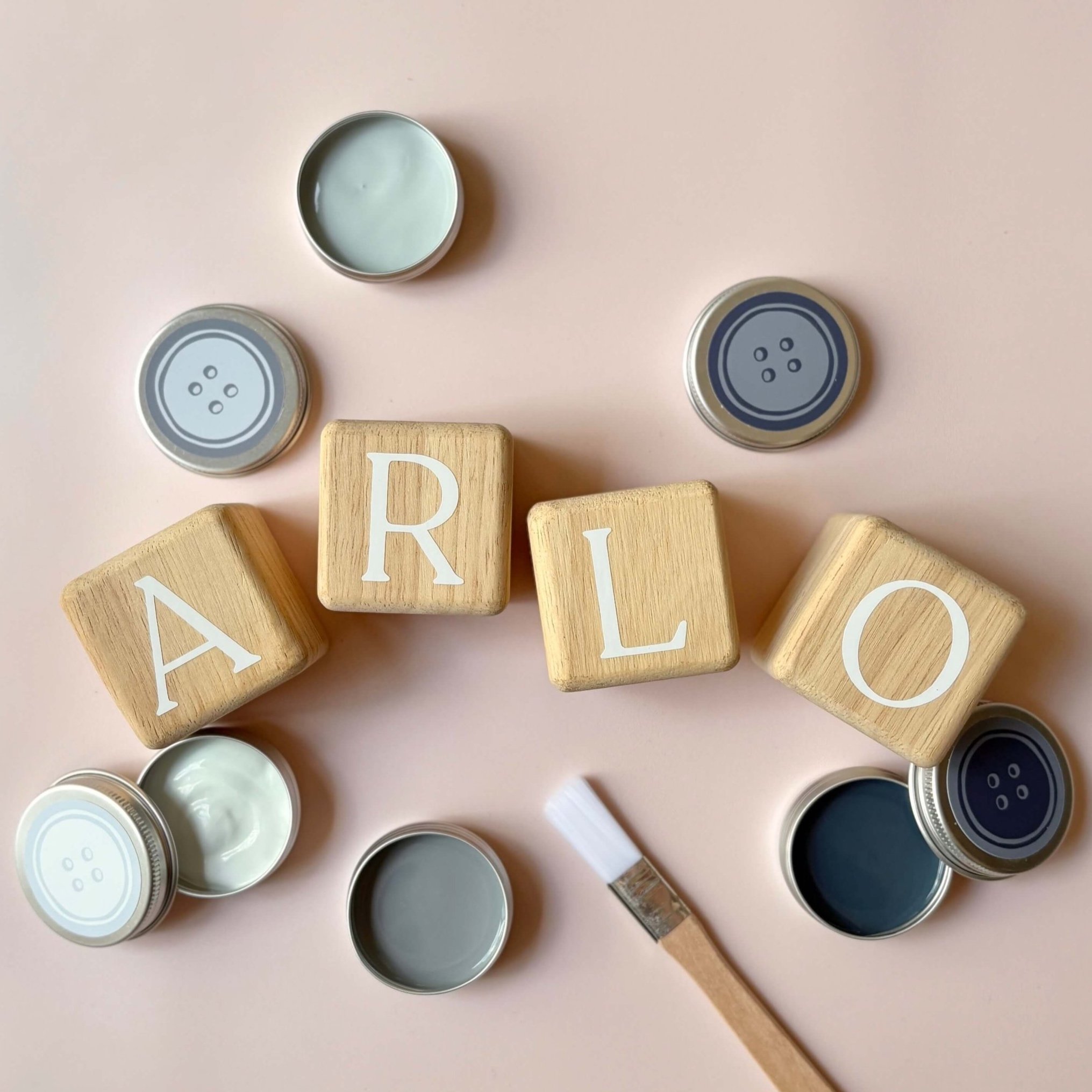 decorative nursery name blocks make your own kit