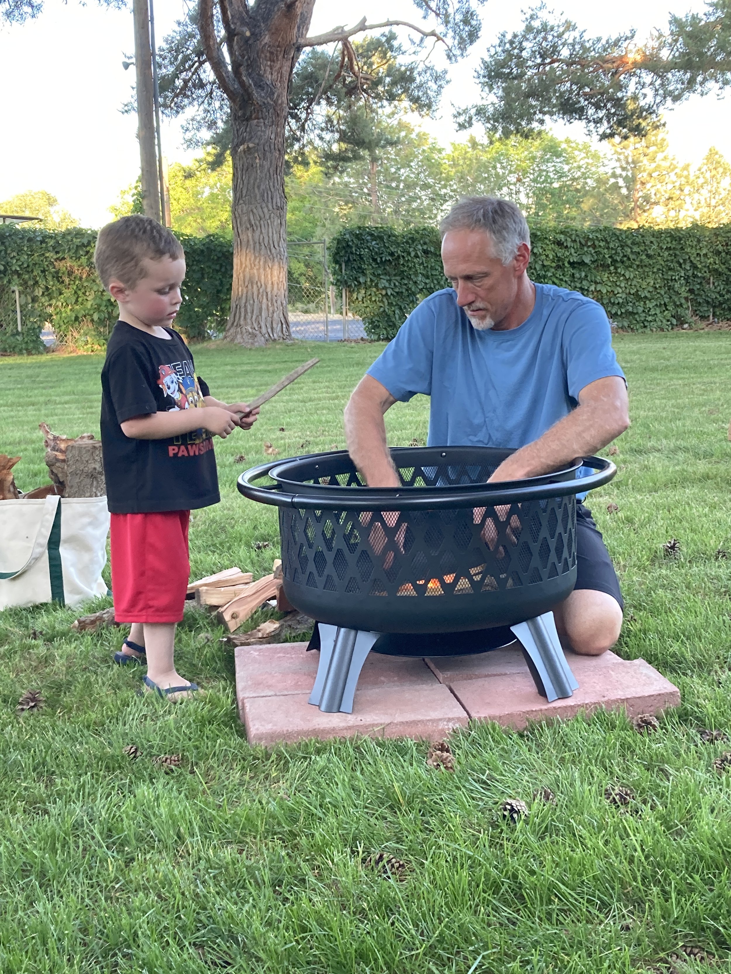 Camp fire night