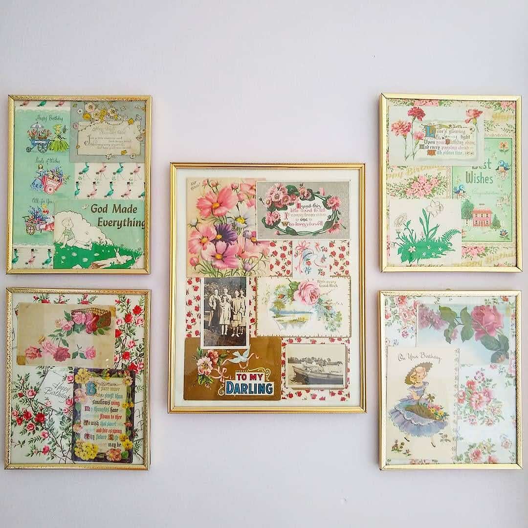 Floral Vintage Collage Artwork