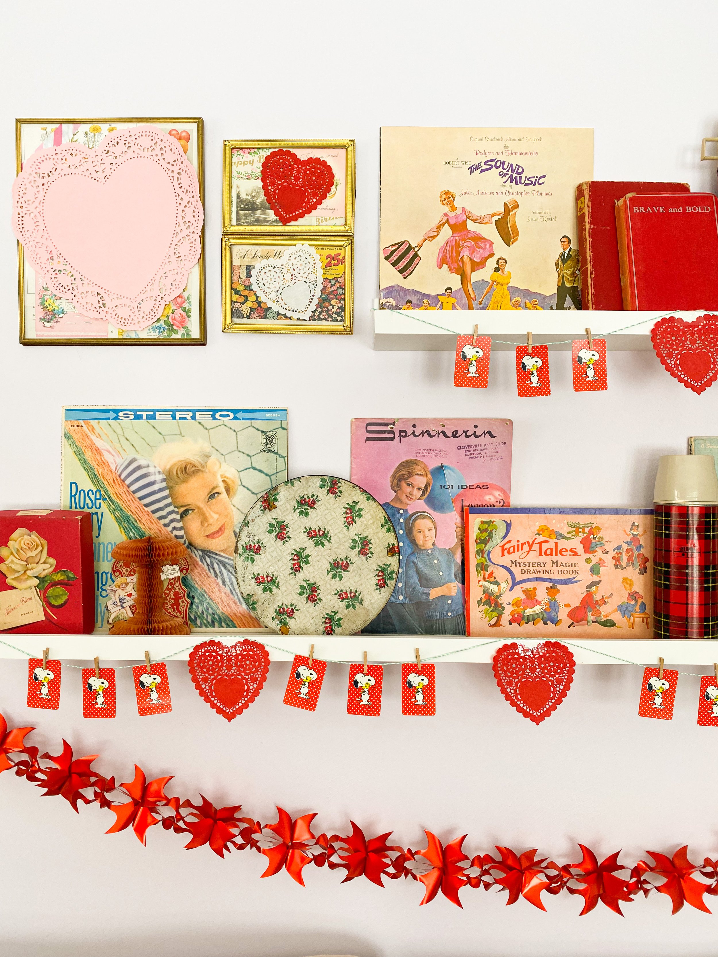 Valentine's day gallery wall