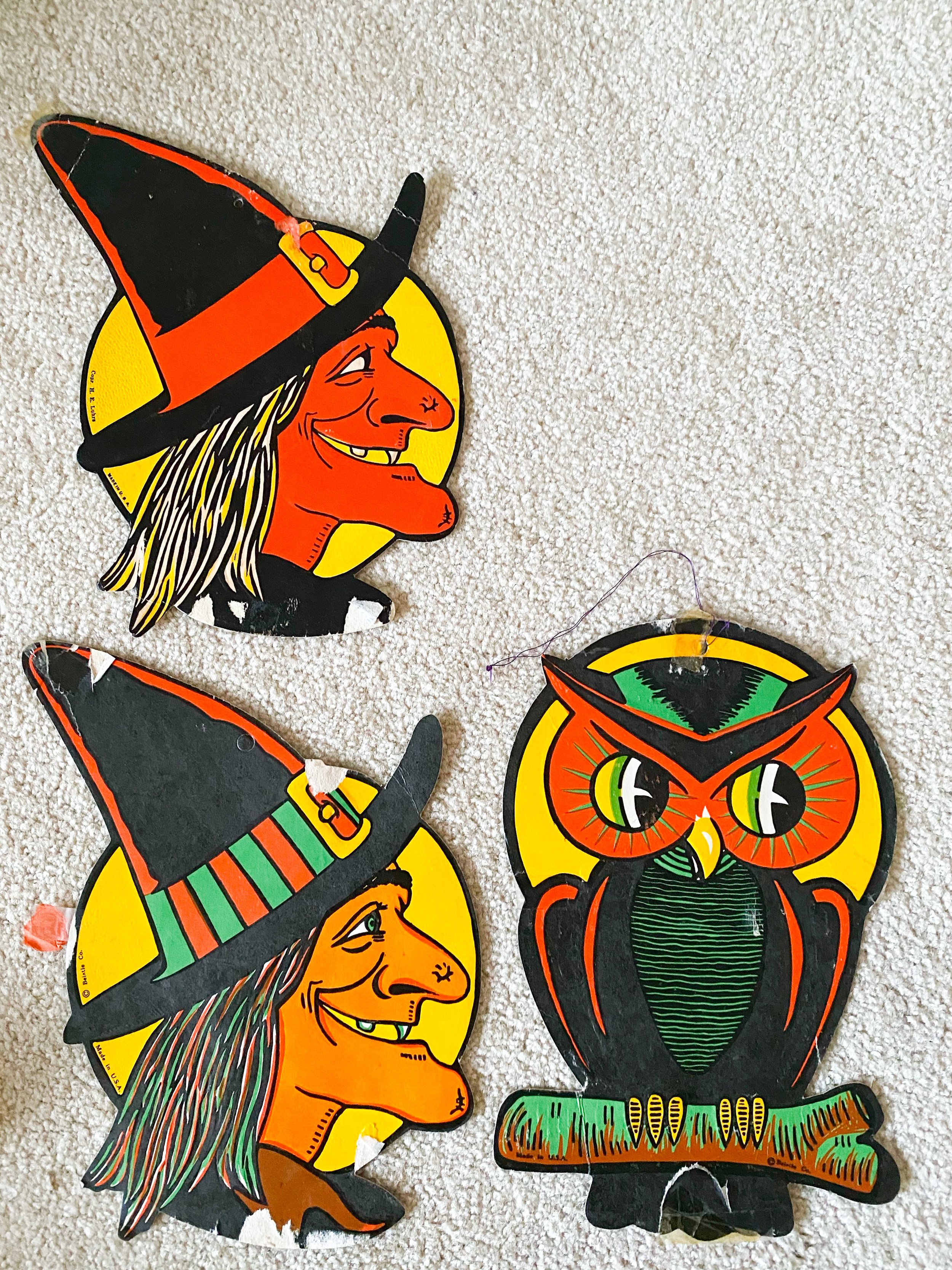 The History of Vintage Beistle, H. E. Luhr & German Made Die Cuts -  Halloween & Christmas Wall Art — Emily Retro - Vintage and DIY Home Design