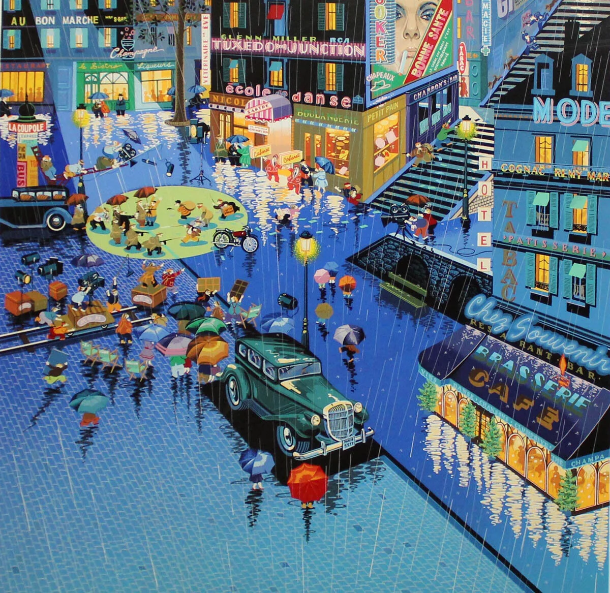 Hiro Yamagata Signed Serigraph on Paper, Robbers 171/275, 1st 