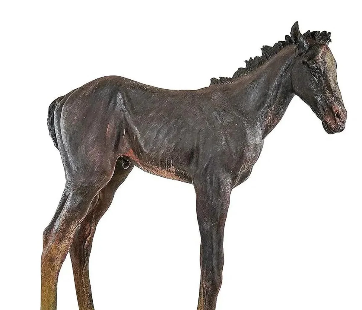 Joe Fafard, Noted Canadian Artist, Bronze Horse Sculpture, Titled "Pecos"