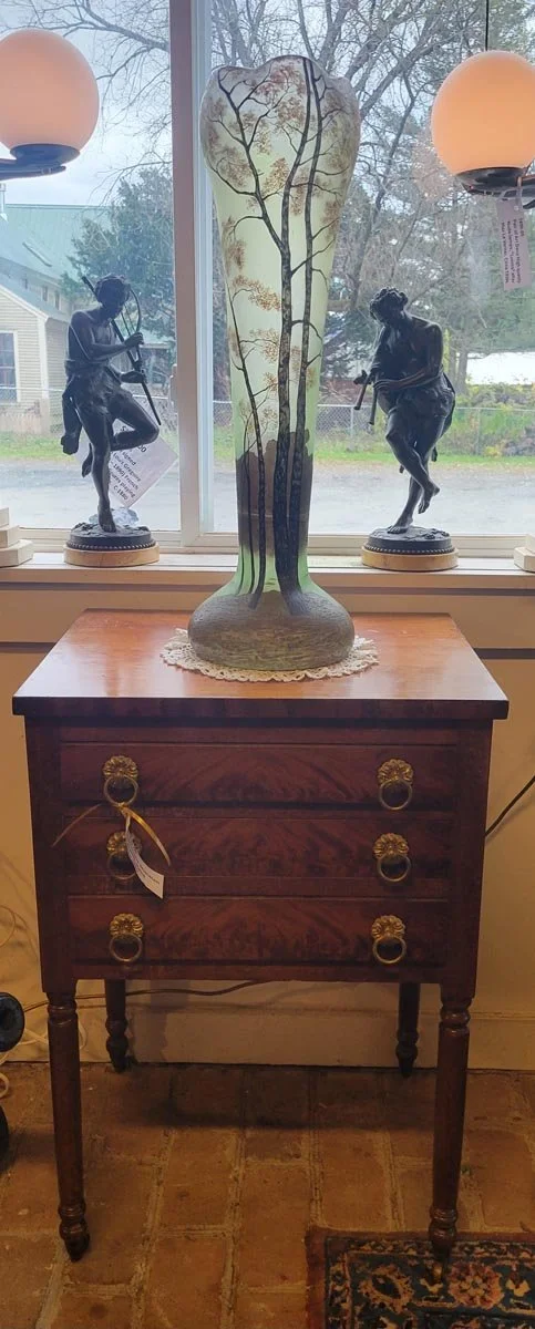 Legras & Cie Monumental French Art Glass Cameo Landscape Vase