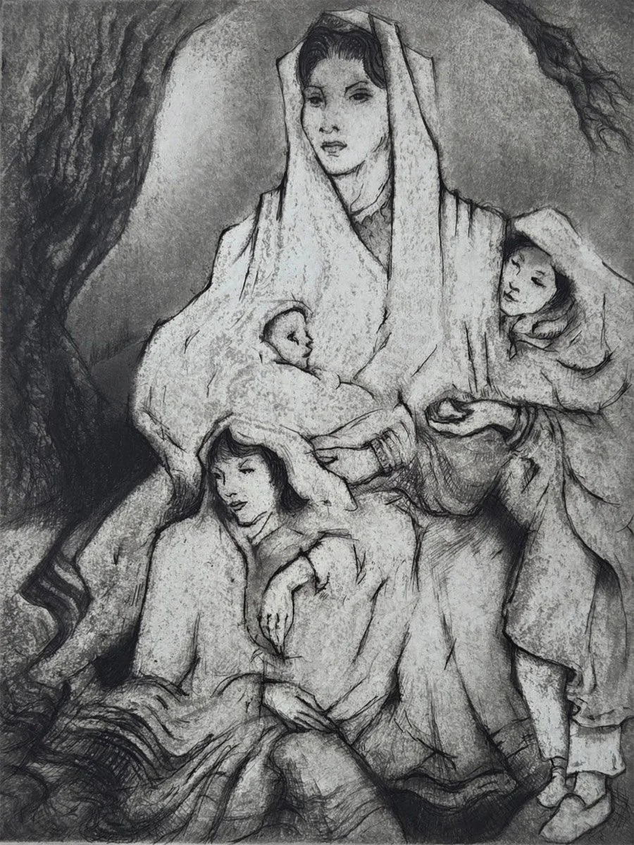 Limited Edition Etching by Noted Artist Gene Kloss