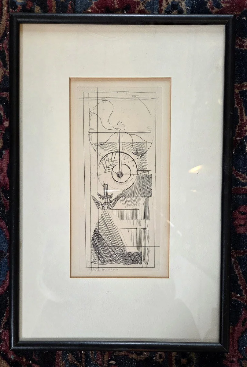 Marcel Duchamp Original Etching Titled, "Du Cubism," Coffee Mill 15 Strike from Original Rare Ferdinand Roten Gallery Label