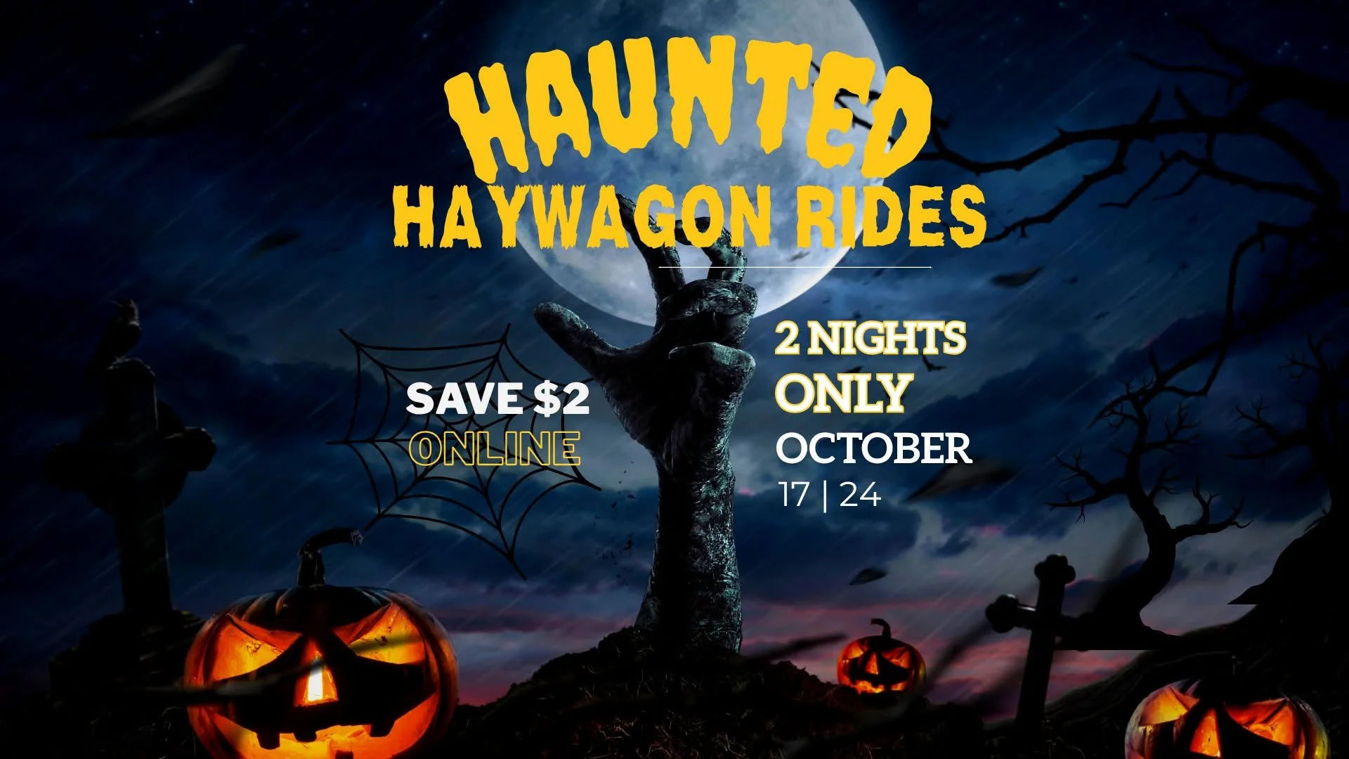 HAUNTED HAYRIDES -- OCTOBER 24th