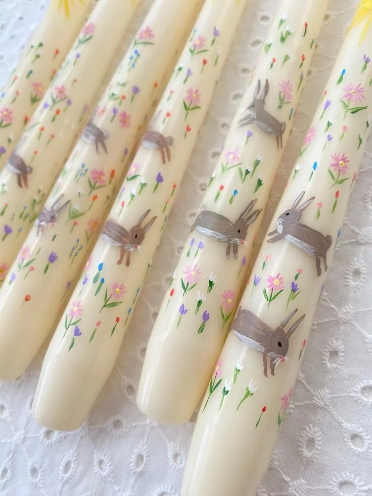 Hand Painted Easter Candles.jpeg