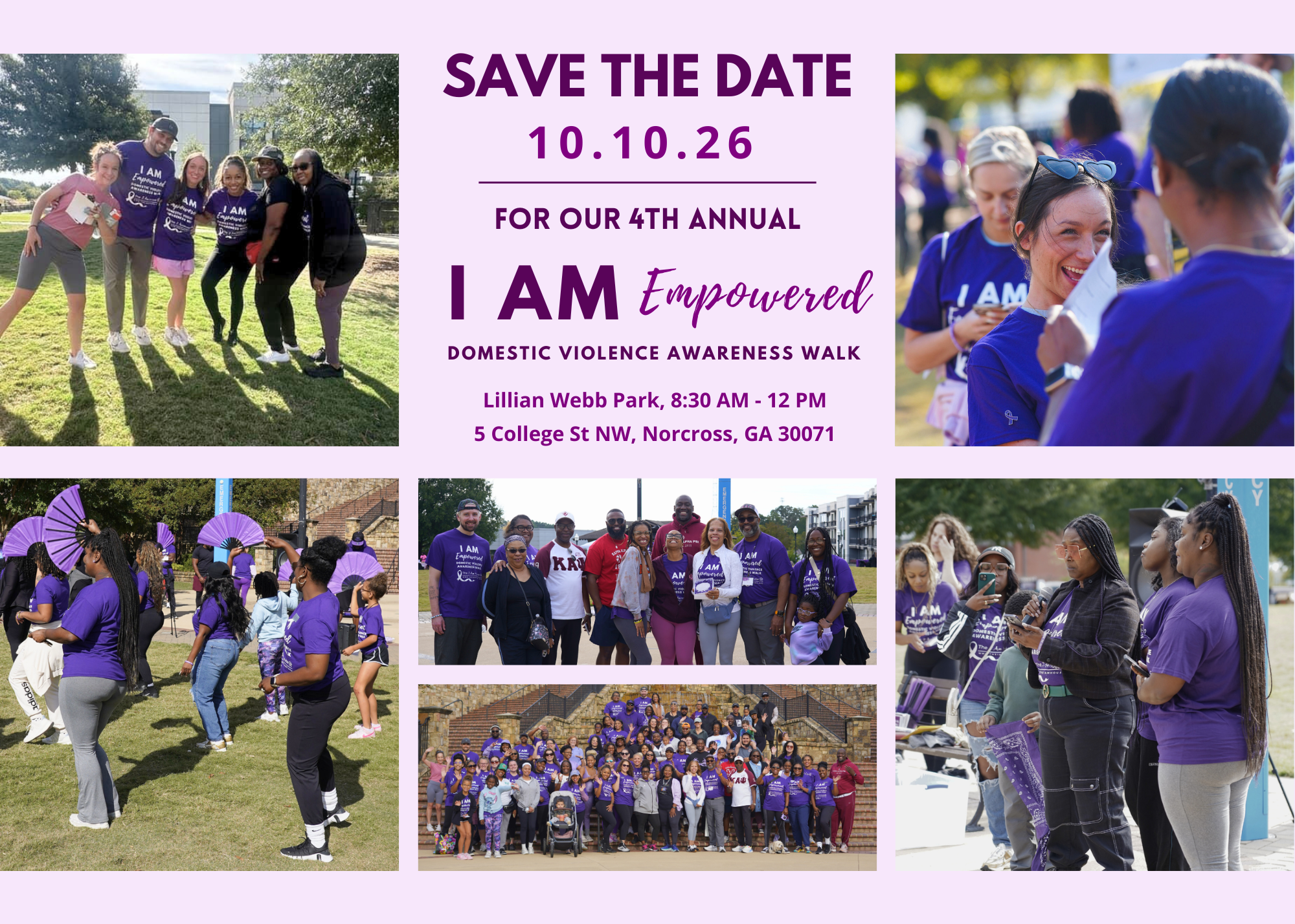 4th Annual I Am Empowered Domestic Violence Awareness Walk 🎉 Early Bird Registration: $25 through July 16
