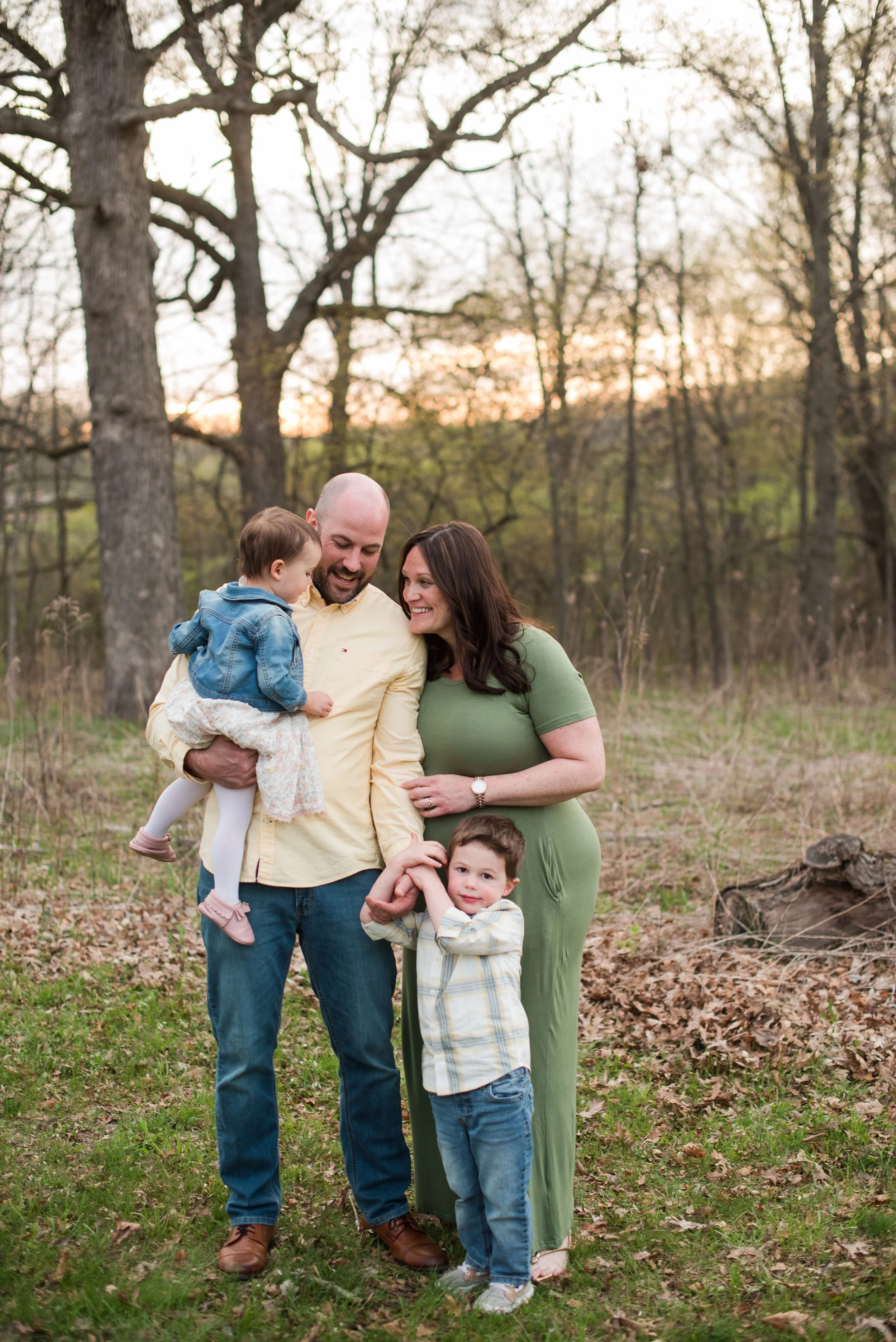 Zeilenga Family Portraits at Goodenow Grove in Beecher, IL