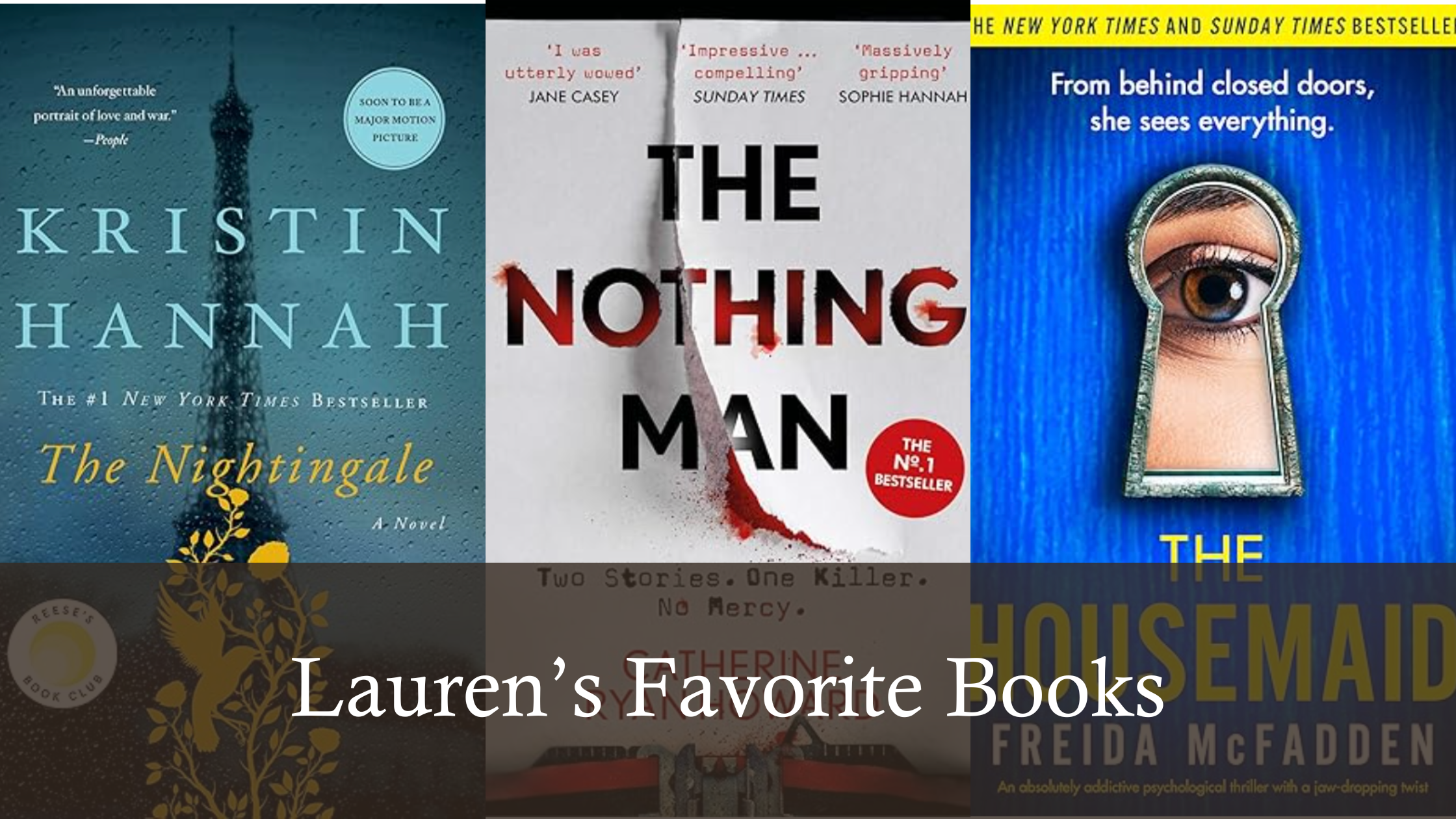 Lauren’s Favorite Books | Top Favorite Books from this Year