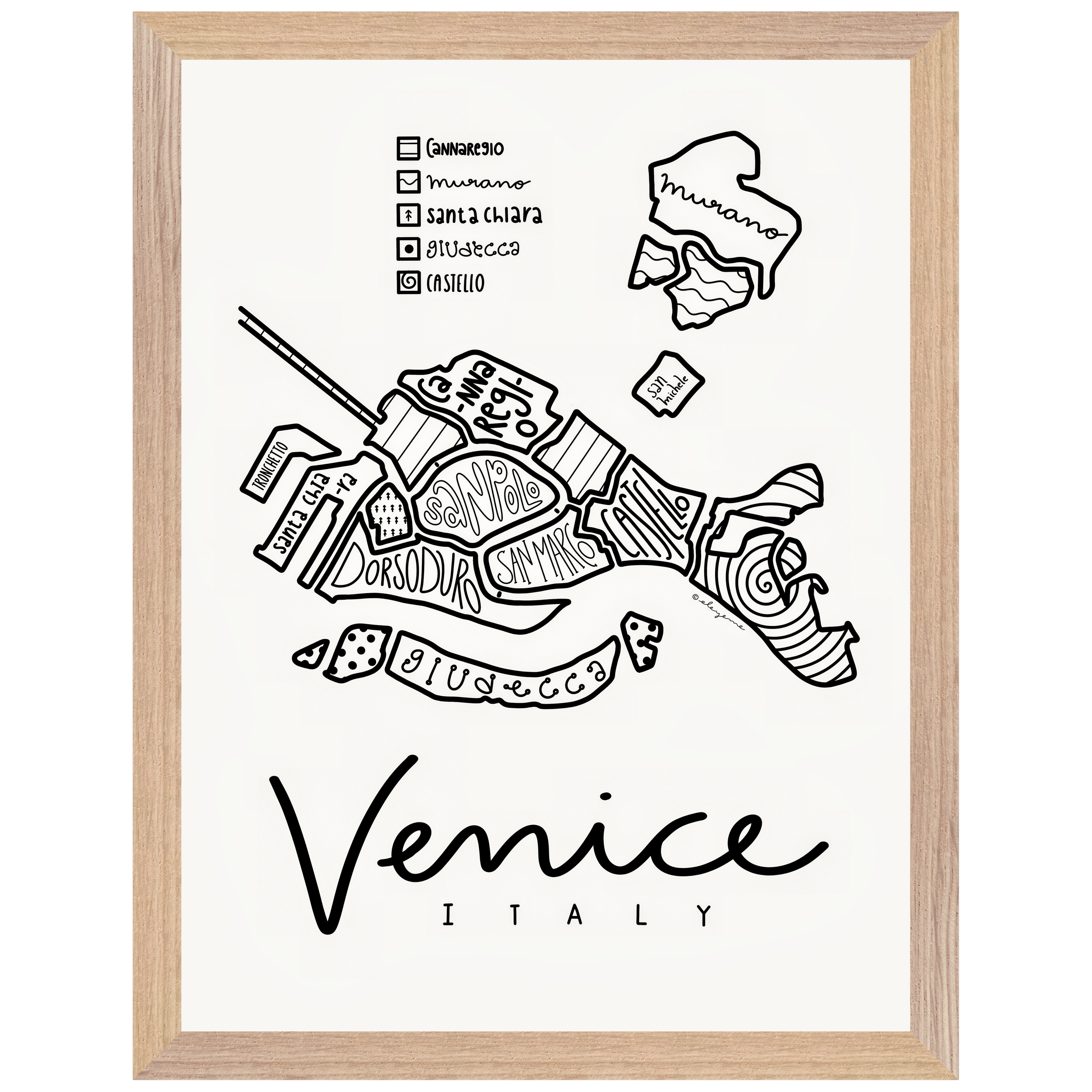 Venice Illustrated Map