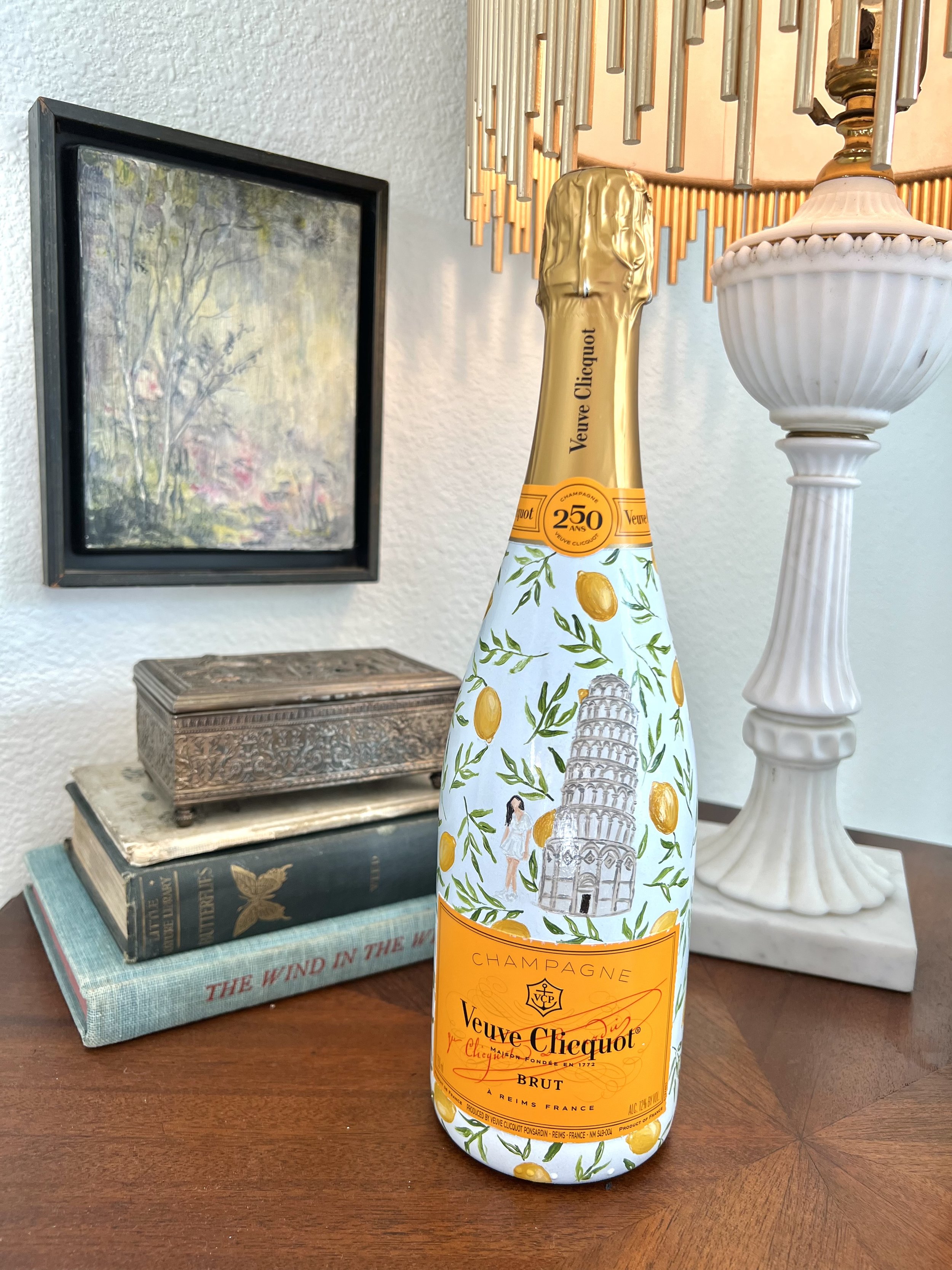 Buy Hand-Painted Veuve Clicquot Bottle