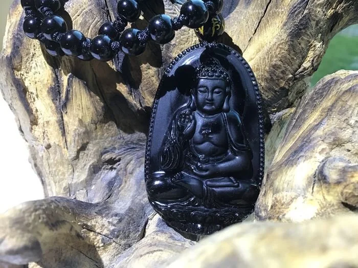 Obsidian Pendant - 50×30×8 mm - 40 g