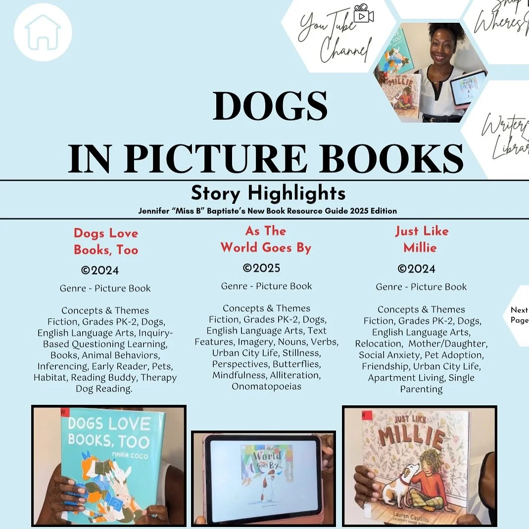 Dogs In Picture Books! Check out these great minimal stories on friendship, mindfulness, curiosity and pups🐶
&bull;
As The World Goes By By Jonny Lambert (@jonnylambert3)
Genre - Picture Book, &copy;2025
Concepts &amp; Themes: Fiction, Grades PK-2, 