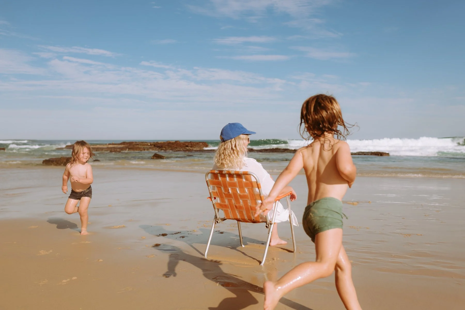 Olivia, Odin &amp; Marley | Port Kembla Motherhood session