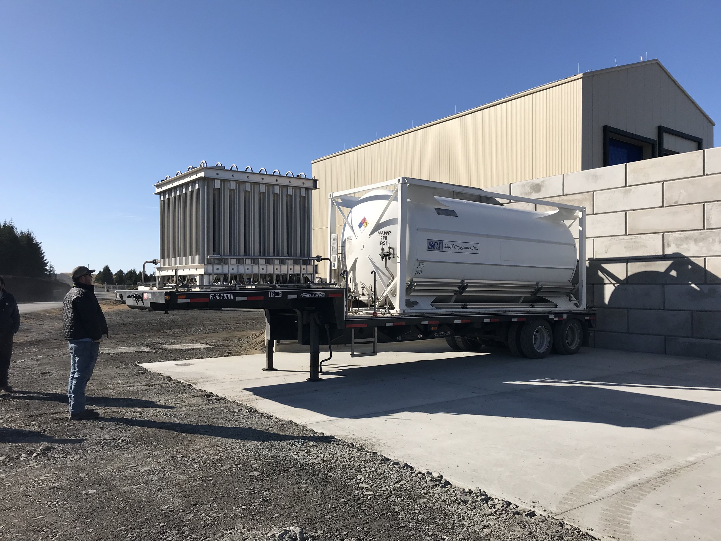 The DARPA team helped increase on-site capability through infrastructure investments, similar to this one that was done on the LP-2 pad for another campaign previously.