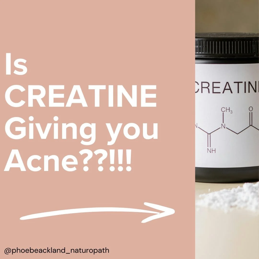 DON&rsquo;T SHOOT THE MESSENGER 💊 this is a theme I have seen MANY times in clinic in the past 6-12 months: women starting creatine and their acne BEGINNING or GETTING WORSE 🤯