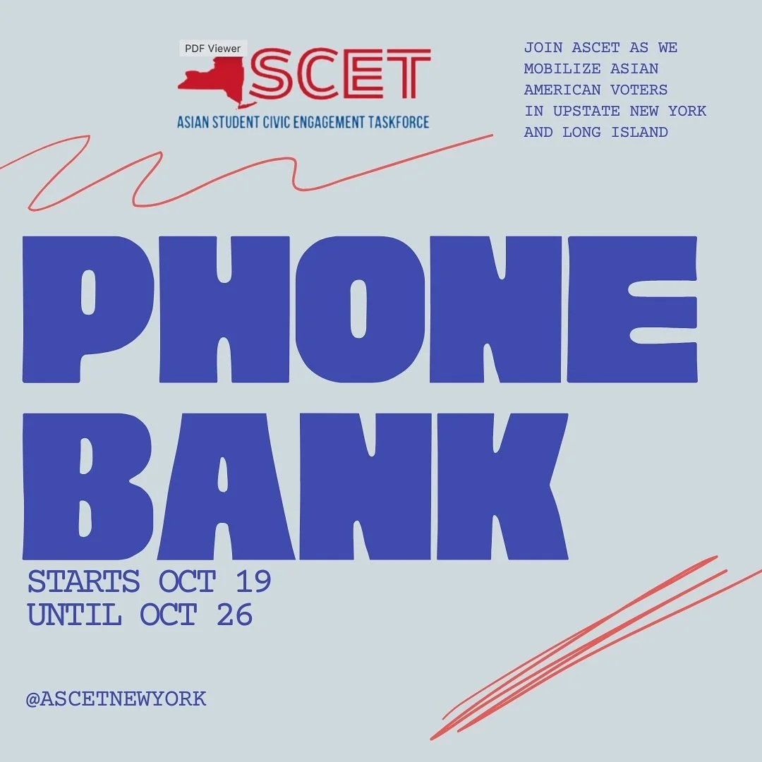 INTRODUCING ☎️ ASCET PHONE BANKING + TEXTING BANK SHIFTS! 

With just 17 days before the 2024 General Election, ASCET Campus Coordinators will be hosting 4 virtual texting banking and phone banking shifts! 

Sign up via Mobilize! Link in bio. 📱🗳️

