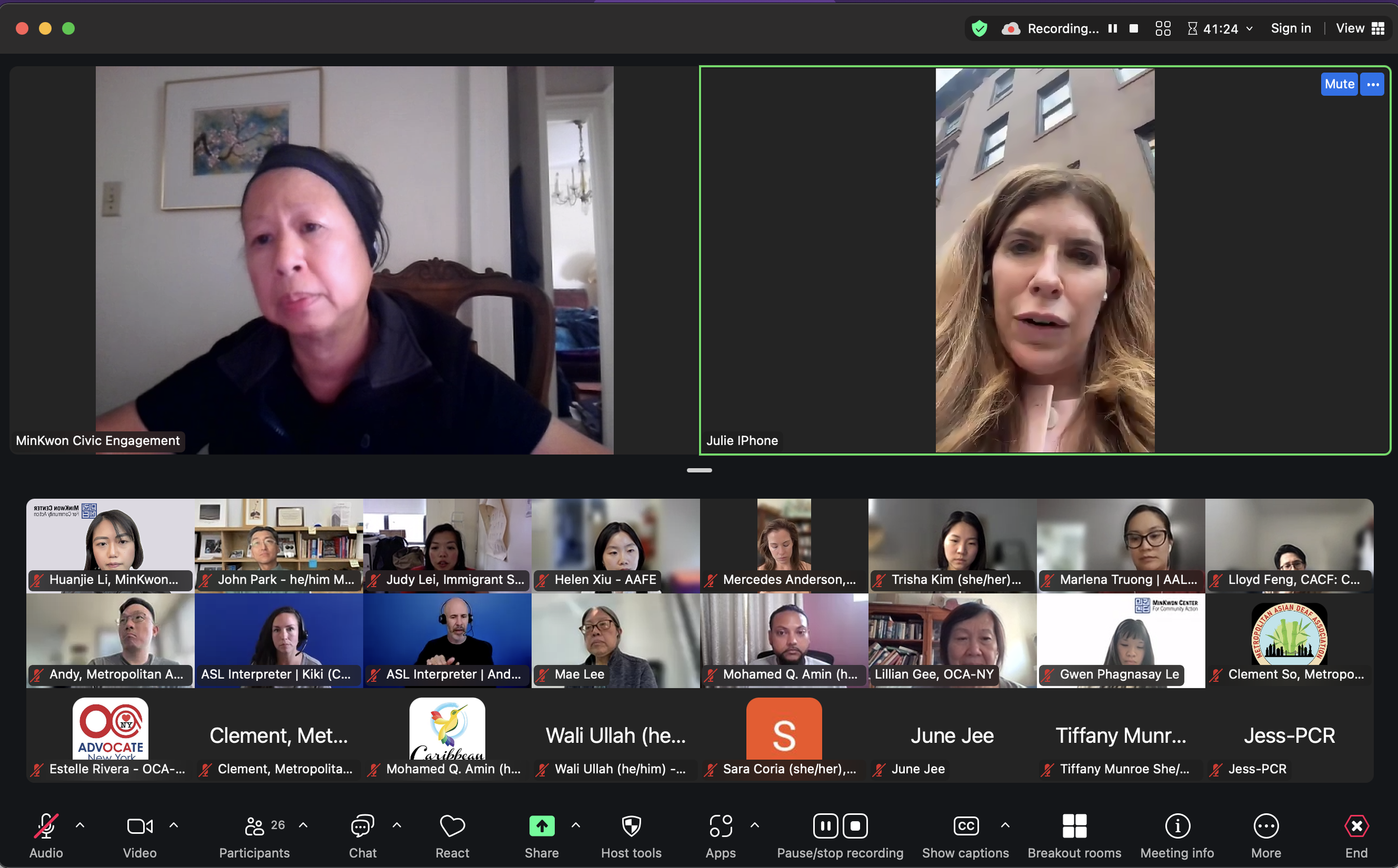 July 2025: Meeting with Councilmember Julie Menin