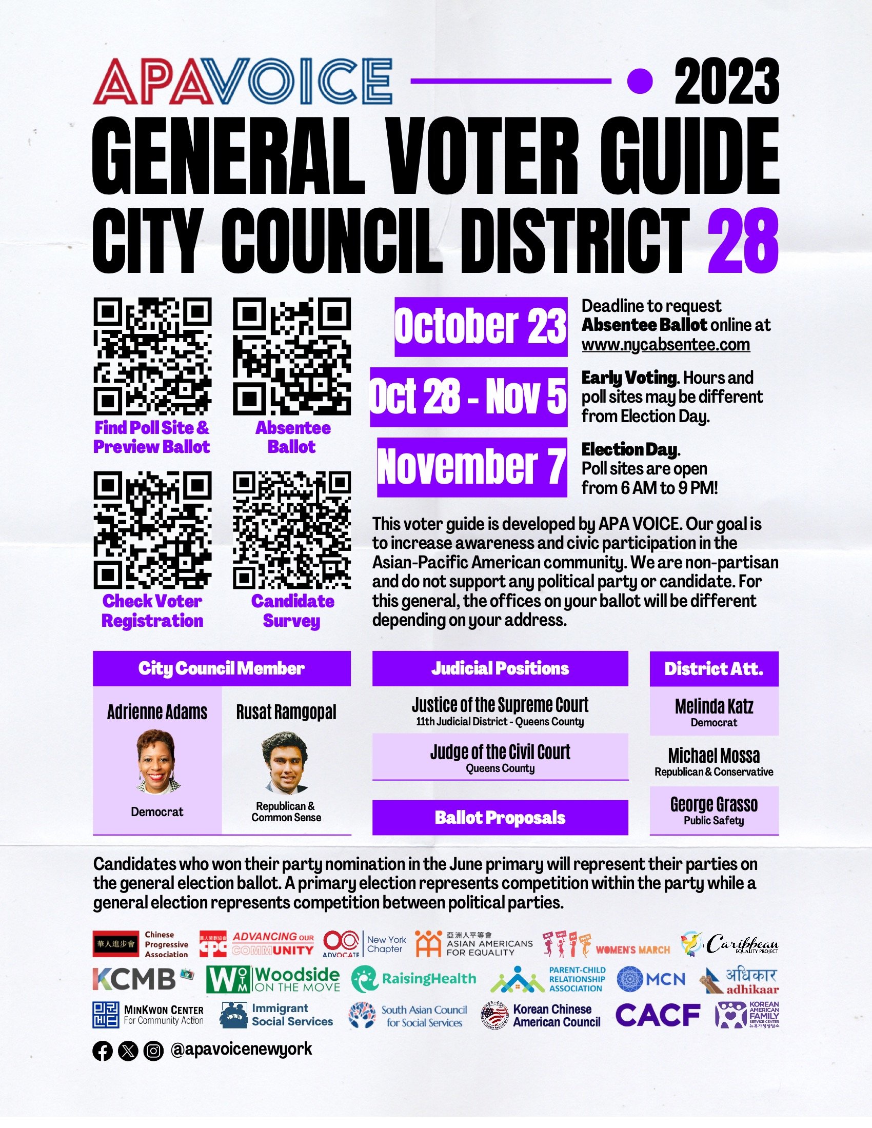 New York City Council District 28 - English