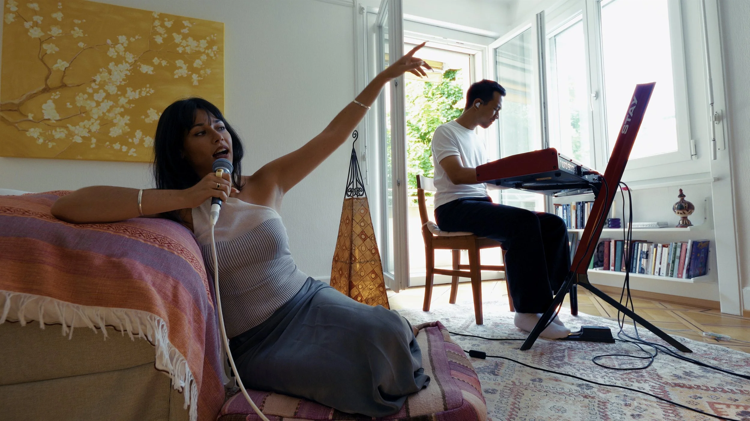Azure is bringing some updates to some of her songs in this live session filmed in the quiet parts of Lausanne, Switzerland. Accompanied by Panji on the keys they ignite the room with a soulful light in the peak of summer.

Production Company: Sam A.