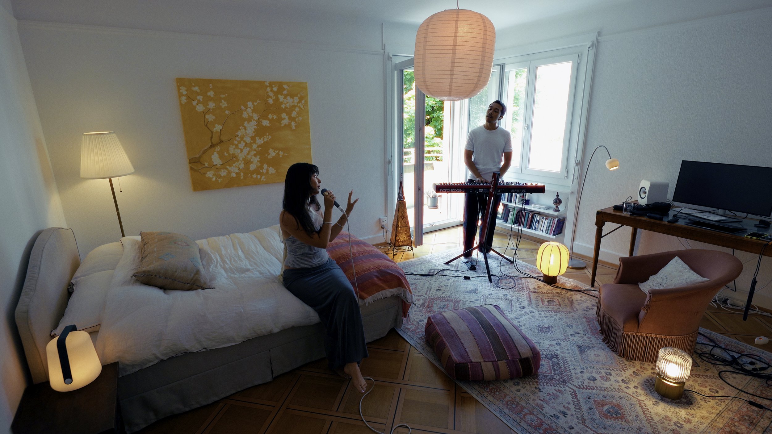 Azure is bringing some updates to some of her songs in this live session filmed in the quiet parts of Lausanne, Switzerland. Accompanied by Panji on the keys they ignite the room with a soulful light in the peak of summer.

Production Company: Sam A.