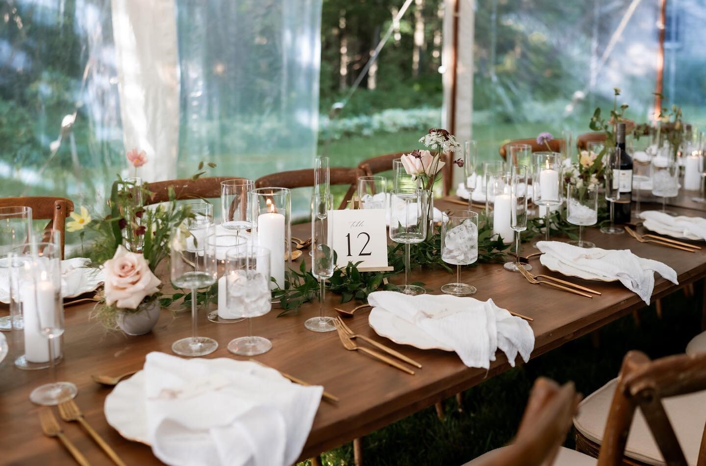 On a lovely little property @sequel.ca L &amp; E married. 

They wanted a timeless day curated with thoughtful hints of romance while honouring nature. I worked with this couple to design their day and it was so much fun to be on the wedding planning