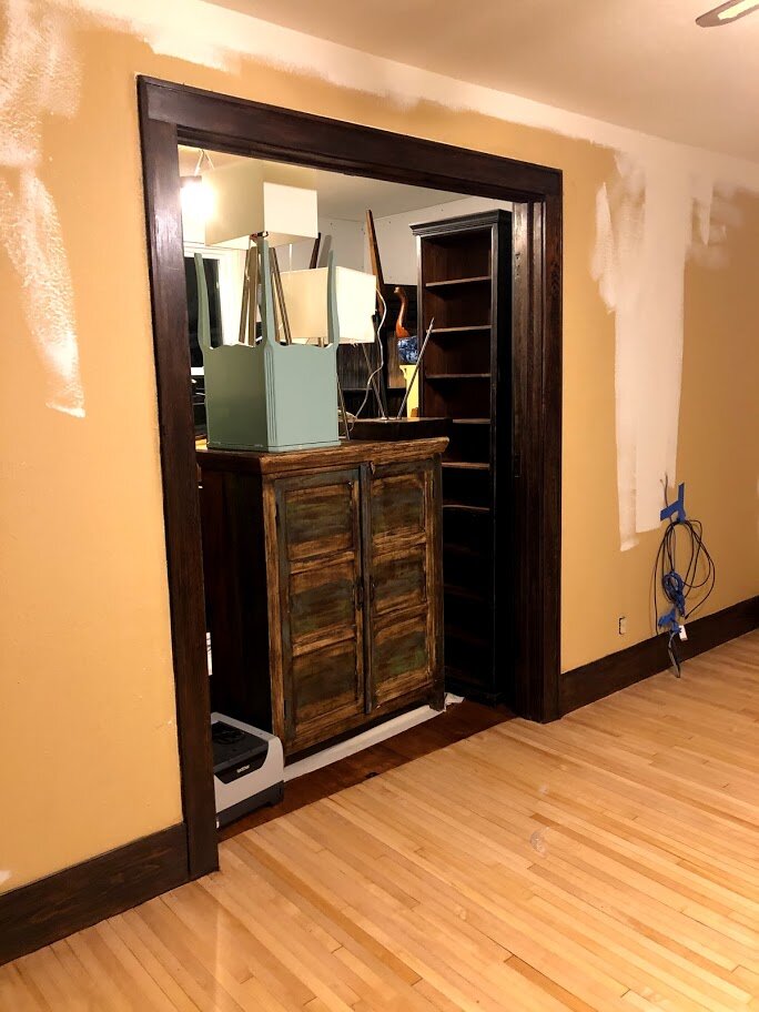 Trim and floors are done in time to squeeze my furniture in while we work on the rest of the house.