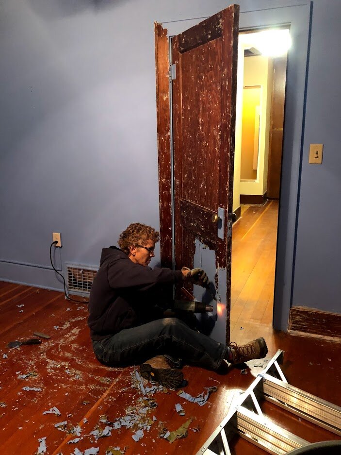 You have to love sisters that are willing to melt paint off of doors!