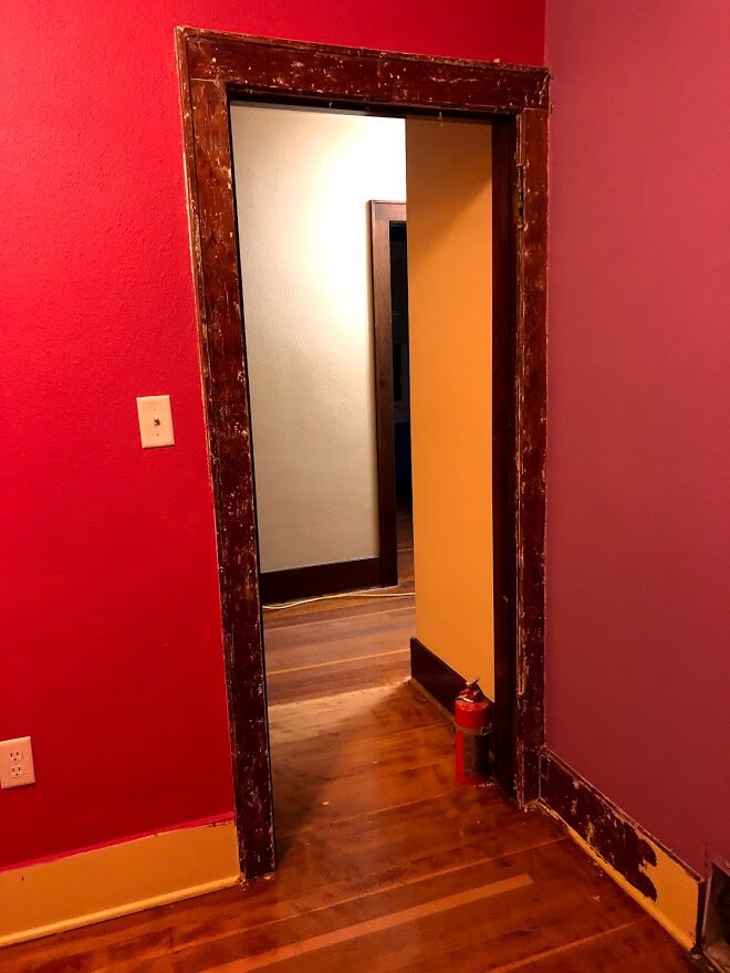 More paint gone.