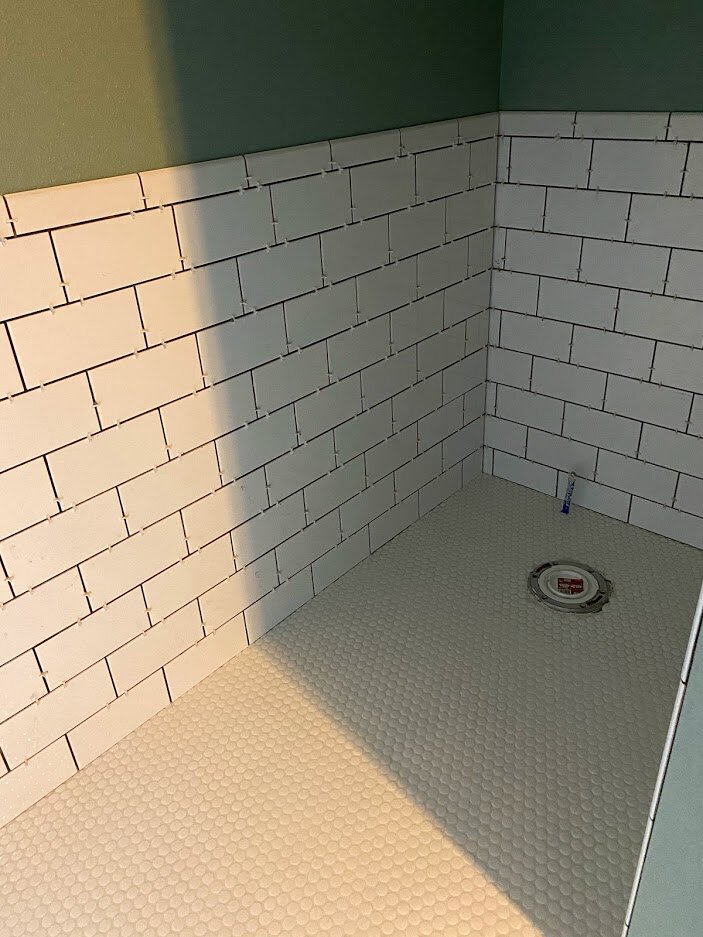 Toilet room tile