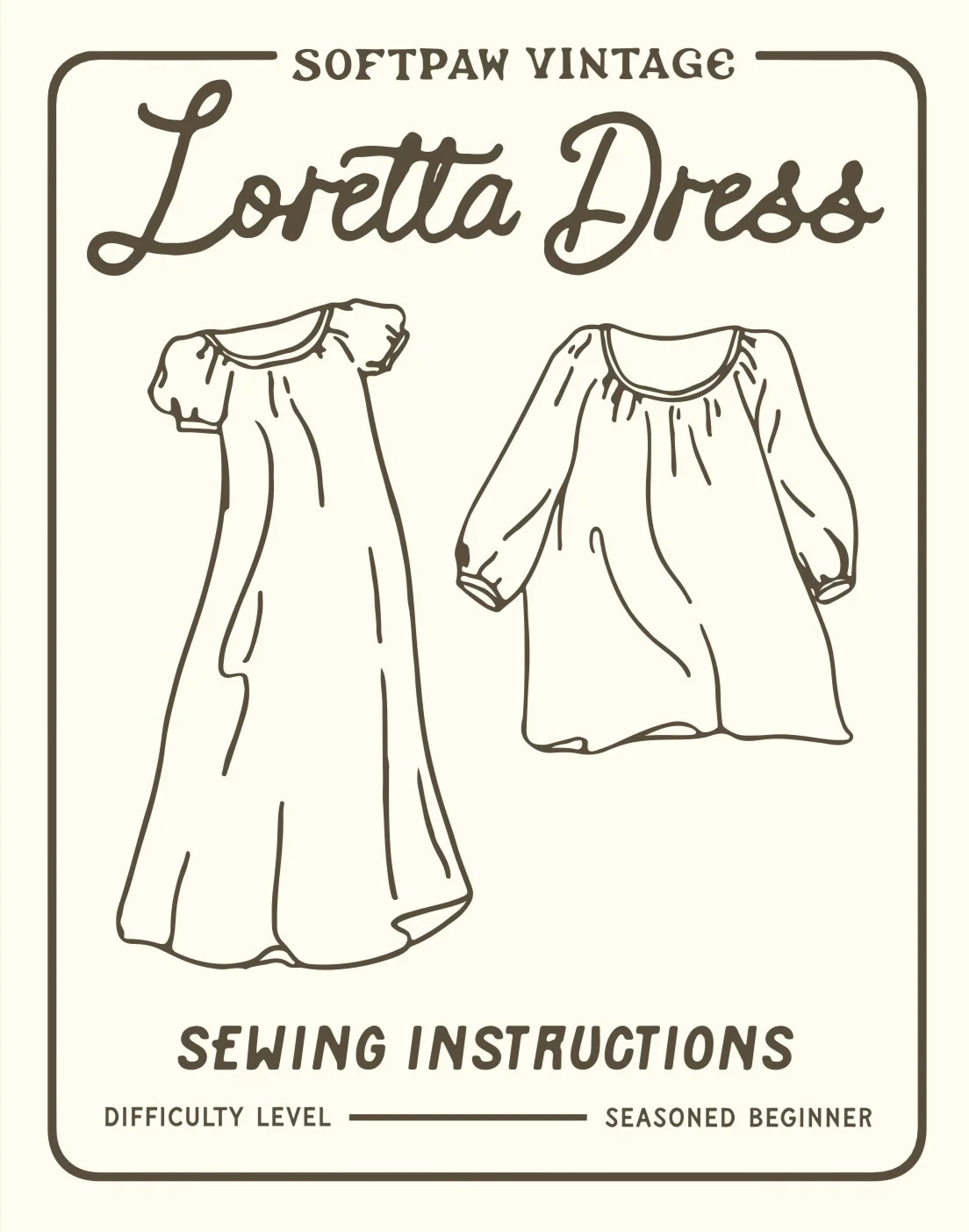 Loretta Dress PATTERN Softpaw Vintage Loretta Dress PATTERN Softpaw Vintage