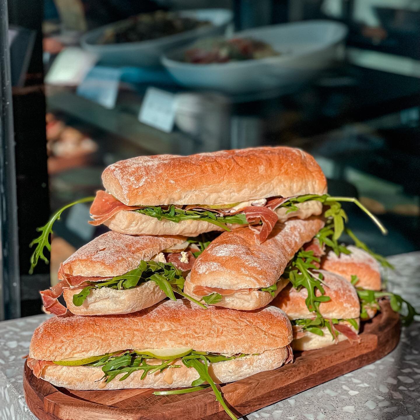 The first day of spring calls for a fresh and tasty lunch 🥪 How about our prosciutto,brie + pear ciabatta? It&rsquo;s yours until 2pm! 

#torquayfood #torquaylife #torquayvictoria #geelongfoodie #torquayfoodie #oceangrovefood #barwonheads #anglesea 
