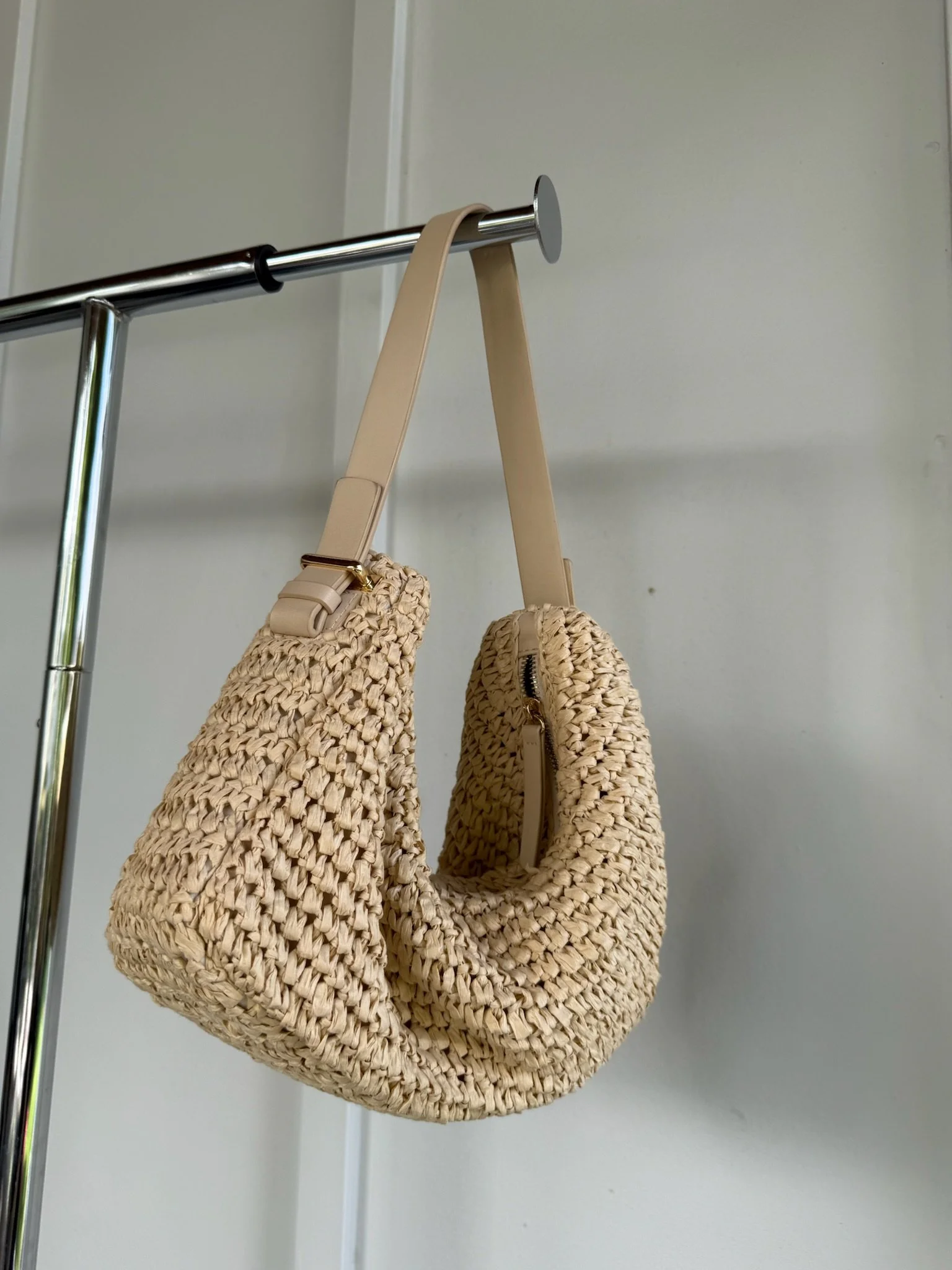 French Connection Raffia Bag
