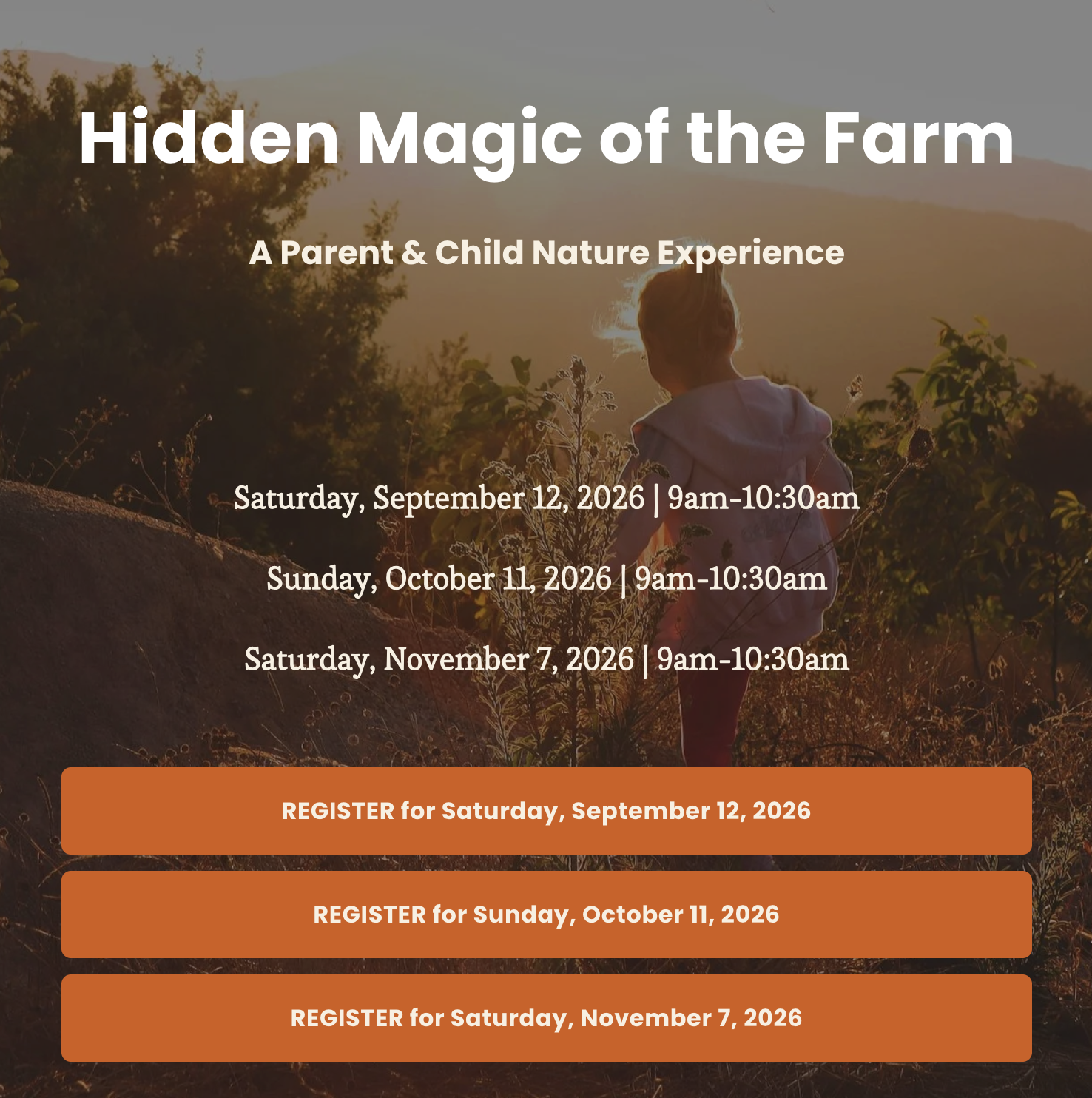 Hidden Magic of the Farm - A Parent &amp; Child Nature Experience