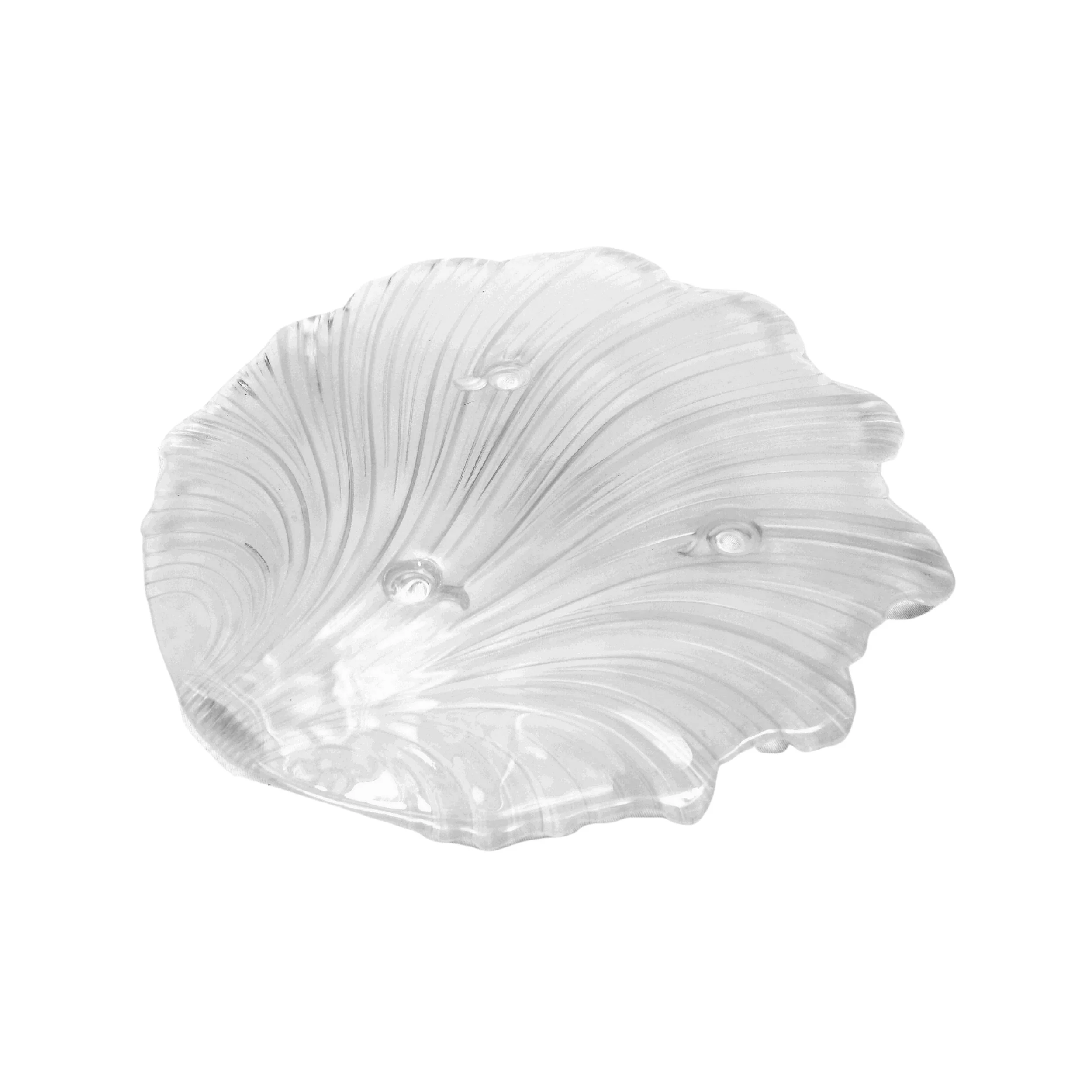 Glass Wave Cake Plate, 15"