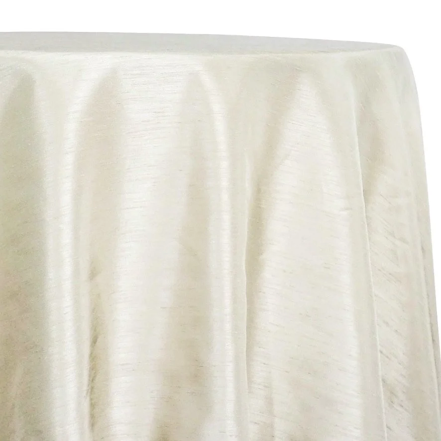 Ivory Shantung Tablecloth - Rectangular