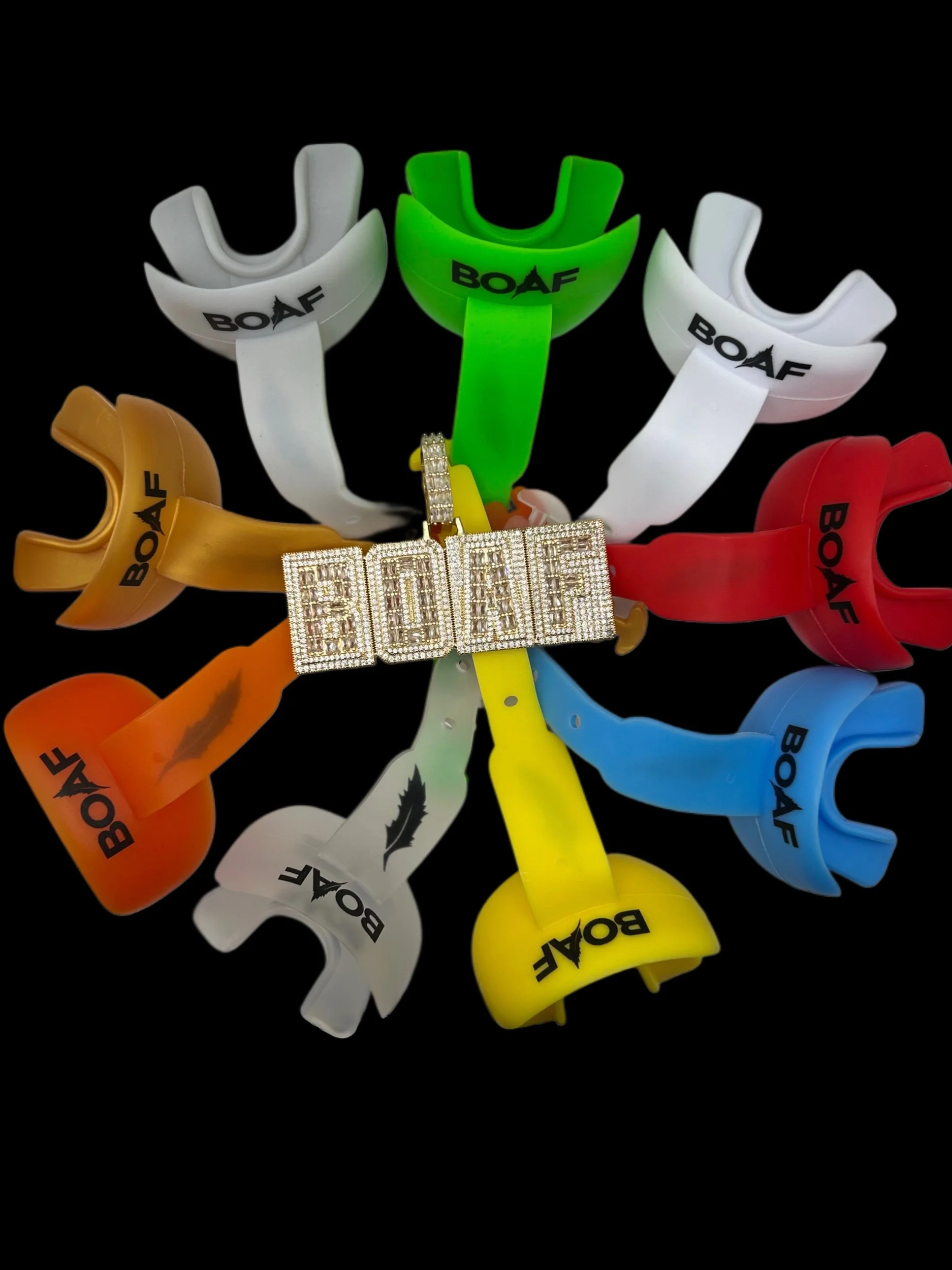 Mouthpieces With Black Logo
