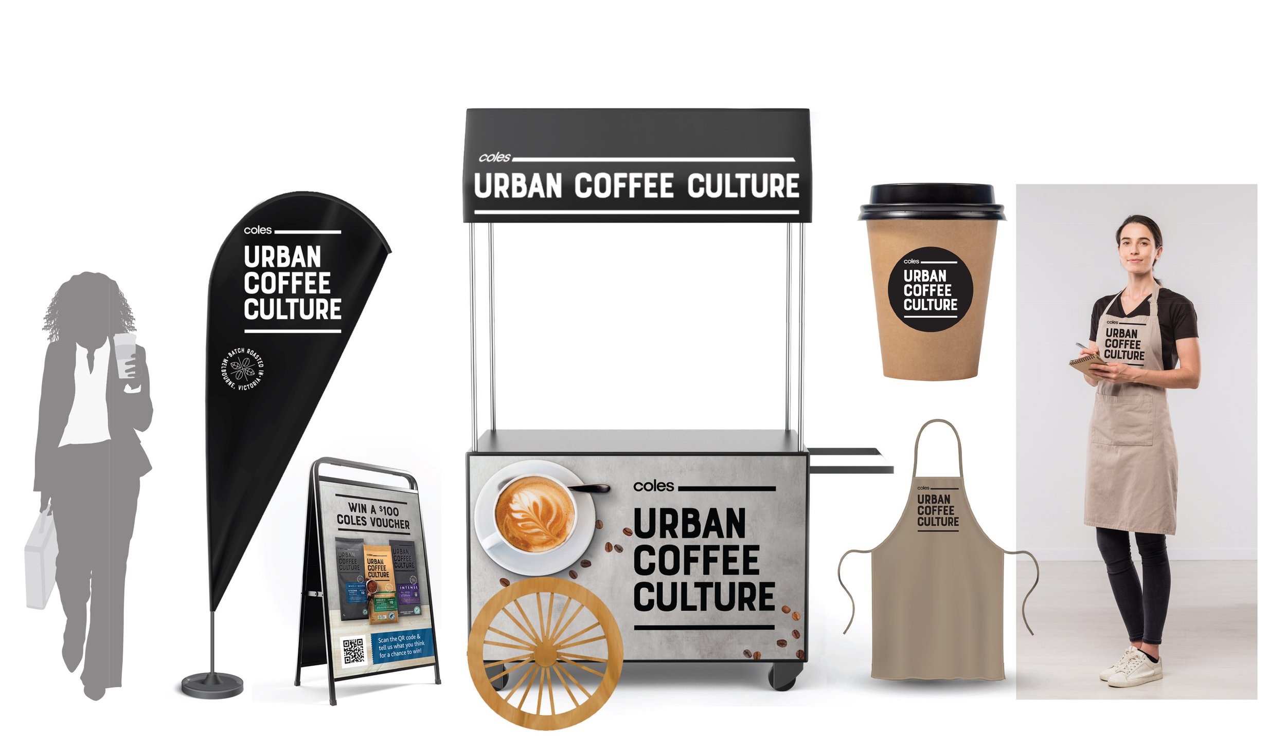 Retail: Sampling activation Urban Coffee Culture, Coles Own Brand