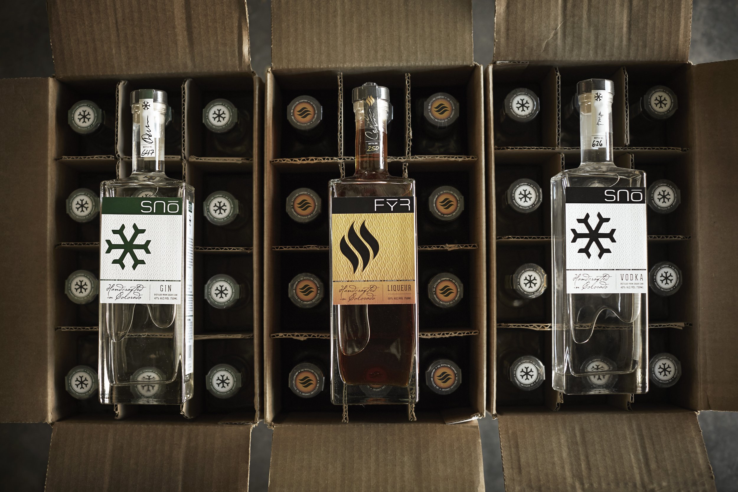 J&L Distilling Co brand identity and marketing photography
