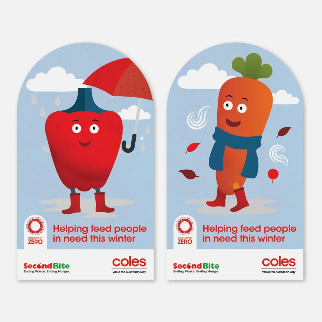 SecondBite Winter Appeal Charity Card: illustration and design