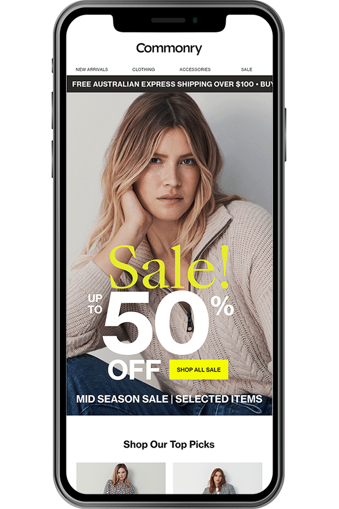 Photo art direction and email template design