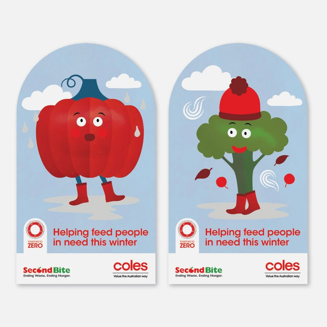 SecondBite Winter Appeal Charity Card: illustration and design